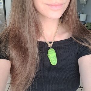 Butterfly Chrysalis Pendent Handmade Necklace